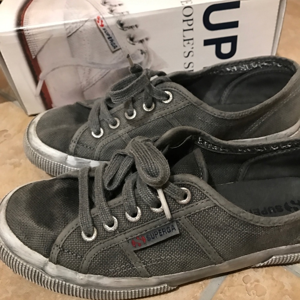 Gray Superga Sneakers